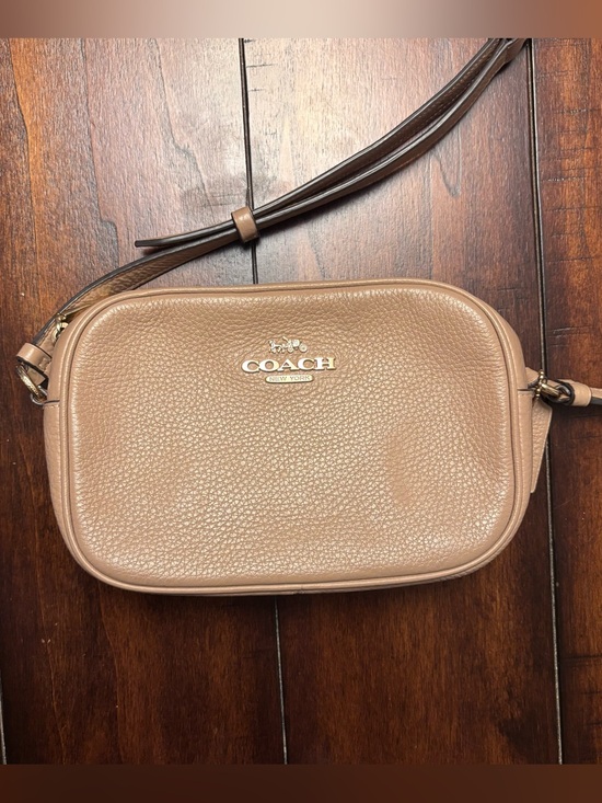 Coach Handbags - Coach Mini Jamie Camera Bag - Pebbled Leather Crossbody in Taupe Brown
